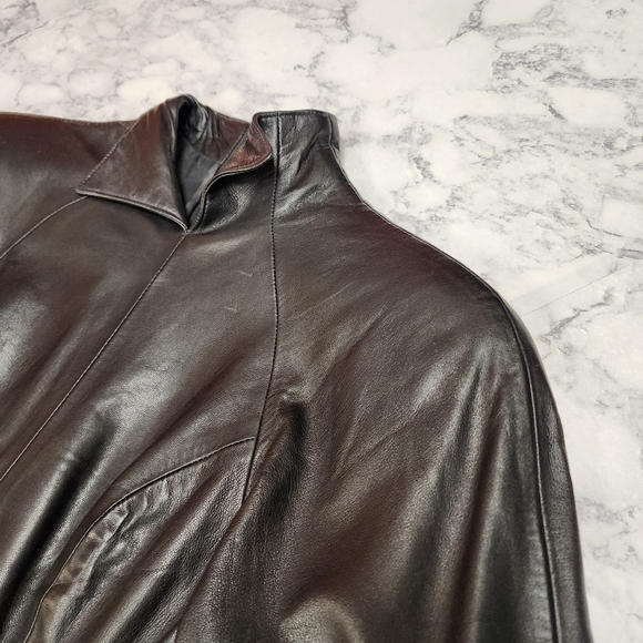 Vintage Michael Hoban Leather Dress - Picture 8 of 12